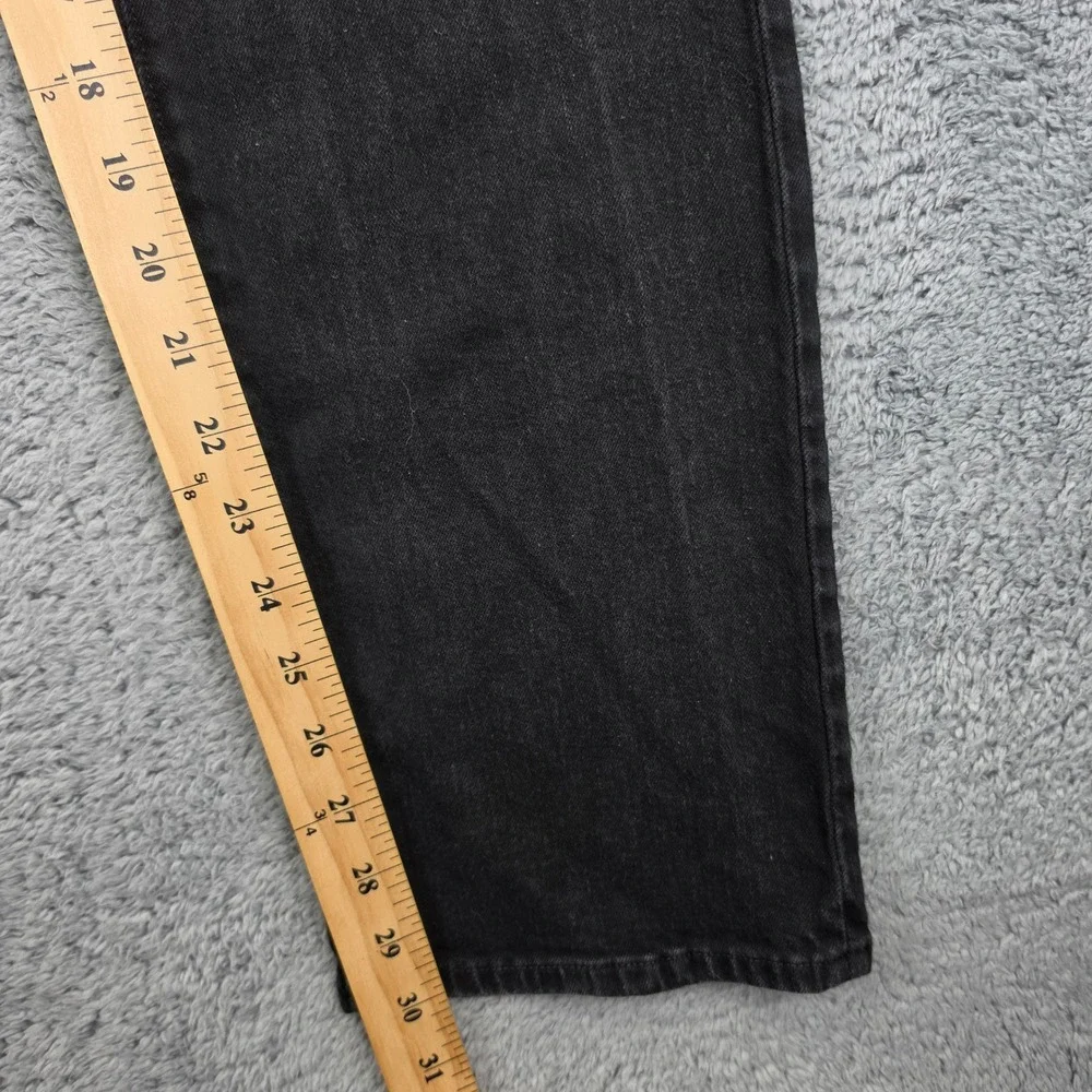 Polo Ralph Lauren Varick Slim Straight Jeans Mens 32x32 Black Faded Denim Pants